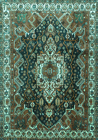 Persian Turquoise Traditional Rug, tr306turq