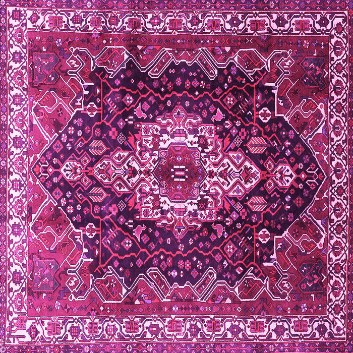 Square Persian Pink Traditional Rug, tr306pnk