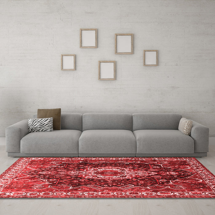 Traditional Red Washable Rugs