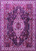 Machine Washable Persian Purple Traditional Area Rugs, wshtr306pur