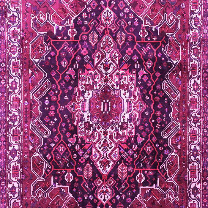Machine Washable Persian Pink Traditional Rug, wshtr306pnk