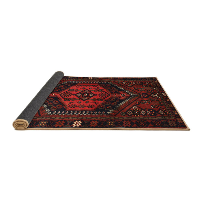 Sideview of Traditional Bakers Brown Persian Rug, tr3070
