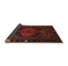 Sideview of Traditional Bakers Brown Persian Rug, tr3070