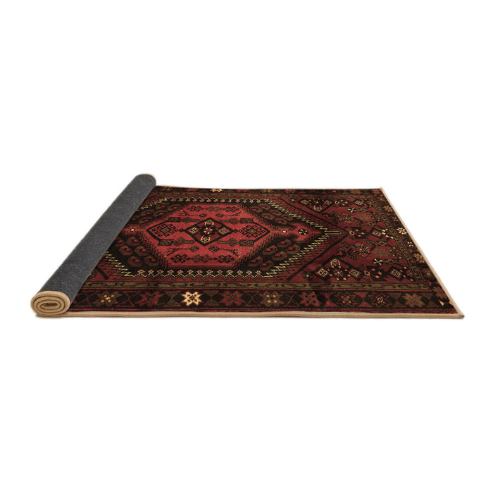 Sideview of Persian Brown Traditional Rug, tr3070brn