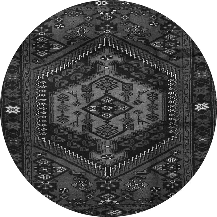 Machine Washable Persian Gray Traditional Rug, wshtr3070gry