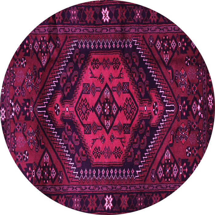 Round Persian Pink Traditional Rug, tr3070pnk