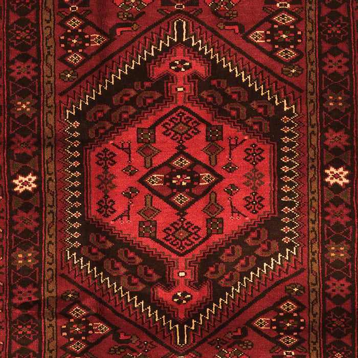 Serging Thickness of Machine Washable Persian Orange Traditional Area Rugs, wshtr3070org