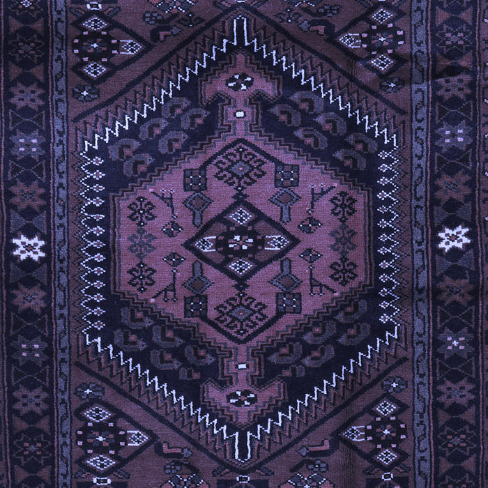 Machine Washable Persian Blue Traditional Rug, wshtr3070blu