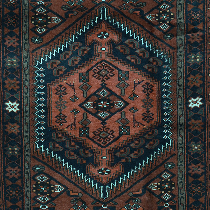 Machine Washable Persian Light Blue Traditional Rug, wshtr3070lblu