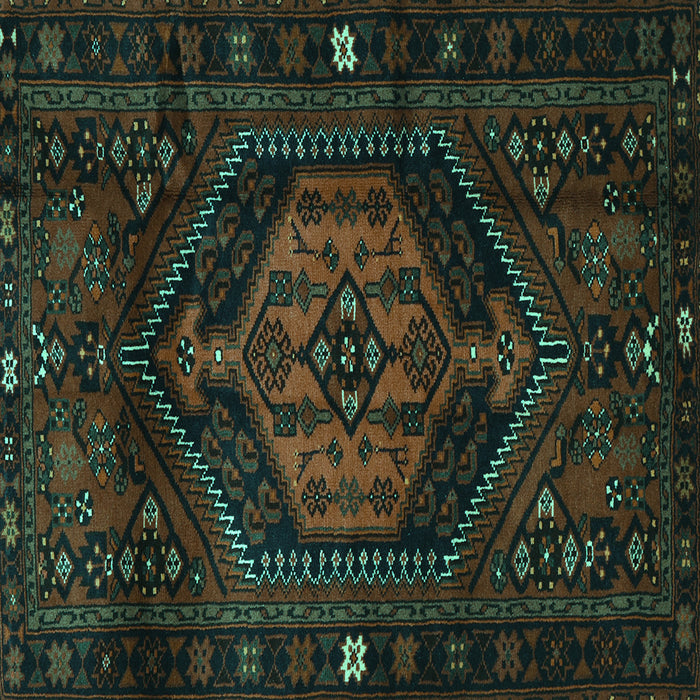 Square Machine Washable Persian Turquoise Traditional Area Rugs, wshtr3070turq