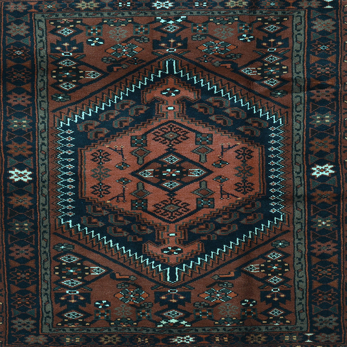 Square Machine Washable Persian Light Blue Traditional Rug, wshtr3070lblu