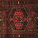 Square Persian Brown Traditional Rug, tr3070brn