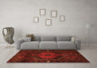 Machine Washable Persian Orange Traditional Area Rugs in a Living Room, wshtr3070org