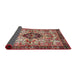 Sideview of Traditional Light Copper Gold Persian Rug, tr3071