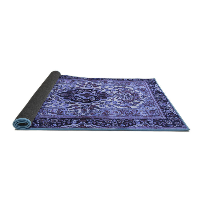 Sideview of Persian Blue Traditional Rug, tr3071blu
