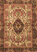 Machine Washable Persian Brown Traditional Rug, wshtr3071brn