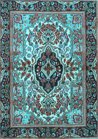 Persian Light Blue Traditional Rug, tr3071lblu