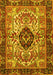 Machine Washable Persian Yellow Traditional Rug, wshtr3071yw