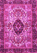 Machine Washable Persian Pink Traditional Rug, wshtr3071pnk