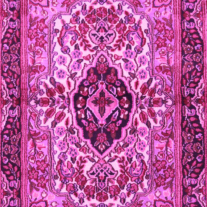 Machine Washable Persian Pink Traditional Rug, wshtr3071pnk