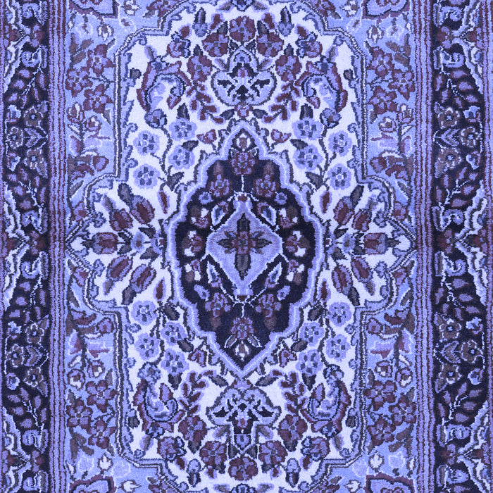Machine Washable Persian Blue Traditional Rug, wshtr3071blu