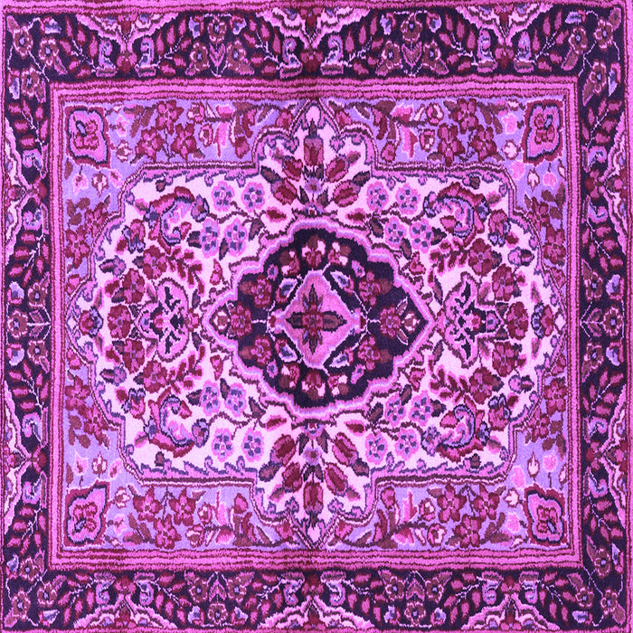 Square Persian Purple Traditional Rug, tr3071pur