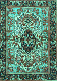 Persian Turquoise Traditional Rug, tr3071turq