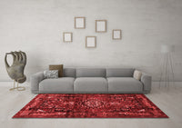 Machine Washable Persian Red Traditional Rug, wshtr3072red