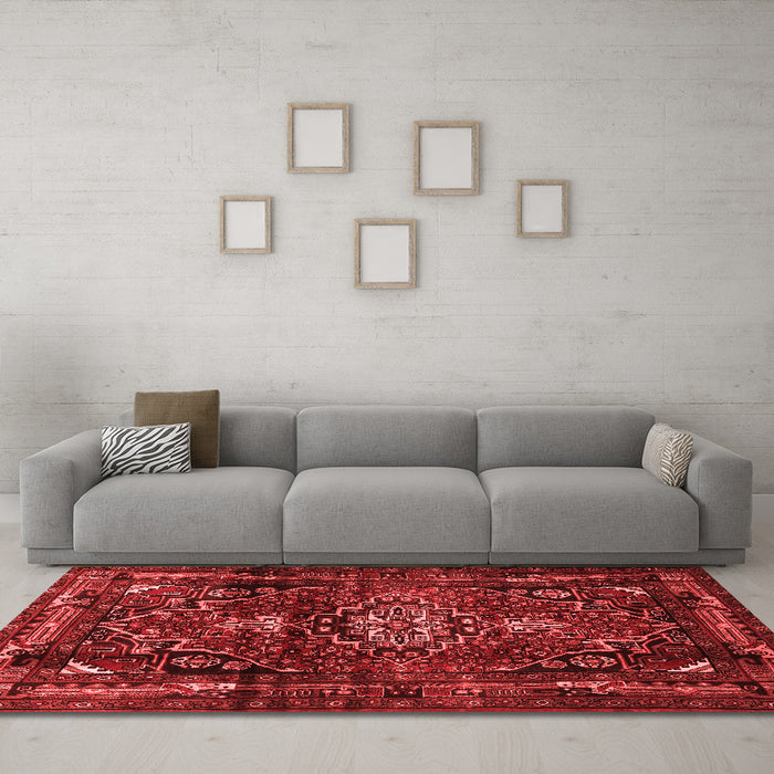 Traditional Red Washable Rugs