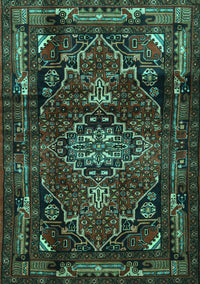 Persian Turquoise Traditional Rug, tr3072turq