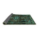 Sideview of Persian Turquoise Traditional Rug, tr3072turq