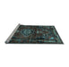 Sideview of Machine Washable Persian Light Blue Traditional Rug, wshtr3072lblu