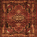 Serging Thickness of Persian Orange Traditional Rug, tr3072org