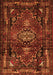 Persian Orange Traditional Rug, tr3072org