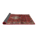Sideview of Traditional Dark Almond Brown Persian Rug, tr3073