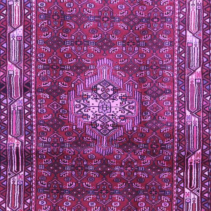 Machine Washable Persian Purple Traditional Area Rugs, wshtr3073pur