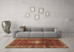 Machine Washable Persian Brown Traditional Rug in a Living Room,, wshtr3073brn