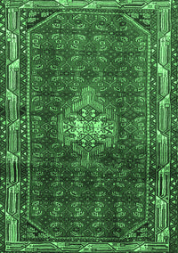 Persian Emerald Green Traditional Rug, tr3073emgrn