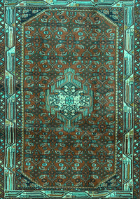 Persian Turquoise Traditional Rug, tr3073turq