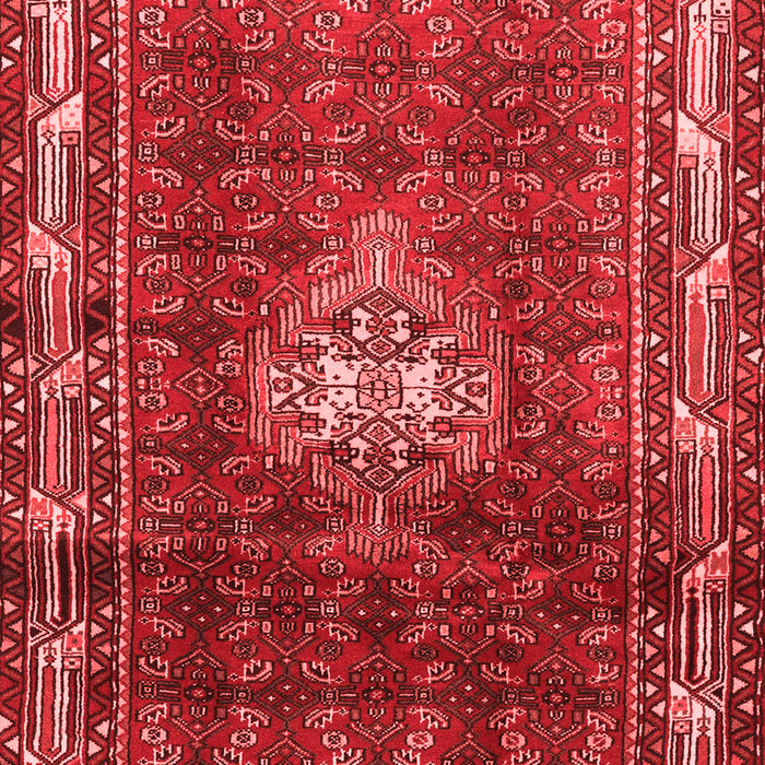 Machine Washable Persian Red Traditional Rug, wshtr3073red