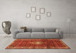 Machine Washable Persian Orange Traditional Area Rugs in a Living Room, wshtr3073org