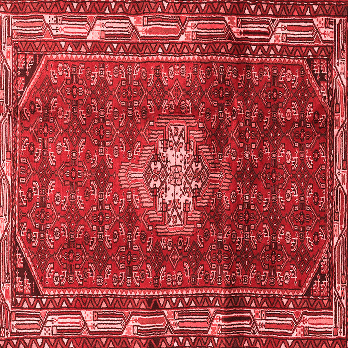 Machine Washable Persian Red Traditional Rug, wshtr3073red