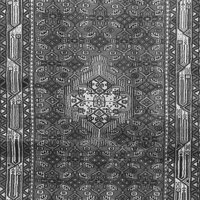 Serging Thickness of Machine Washable Persian Gray Traditional Rug, wshtr3073gry
