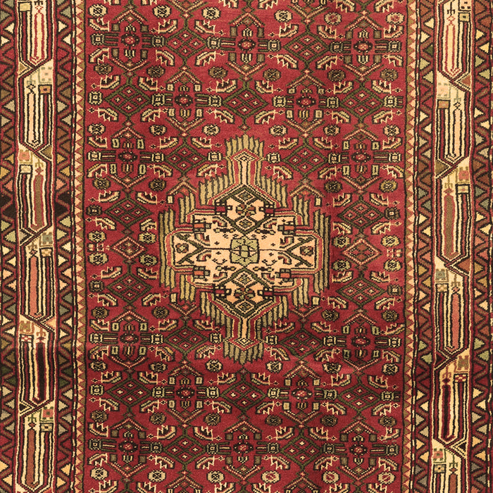 Machine Washable Persian Brown Traditional Rug, wshtr3073brn