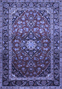 Medallion Blue Traditional Rug, tr3074blu