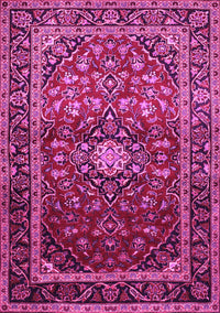 Medallion Pink Traditional Rug, tr3074pnk