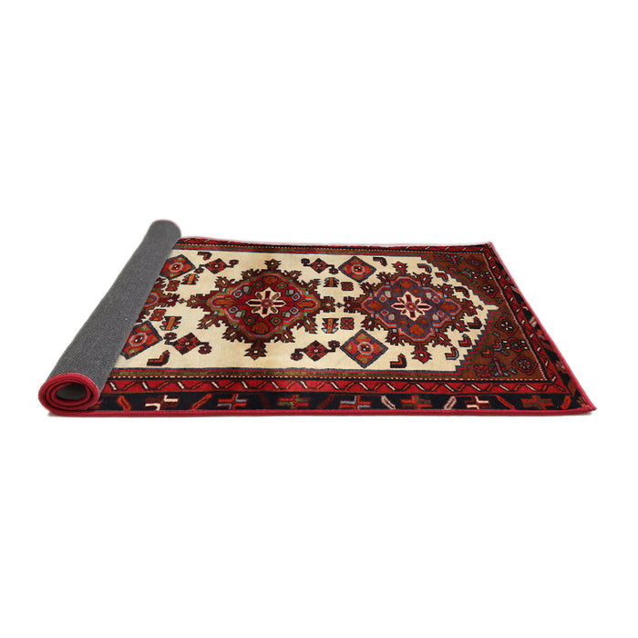 Sideview of Traditional Dark Almond Brown Persian Rug, tr3075