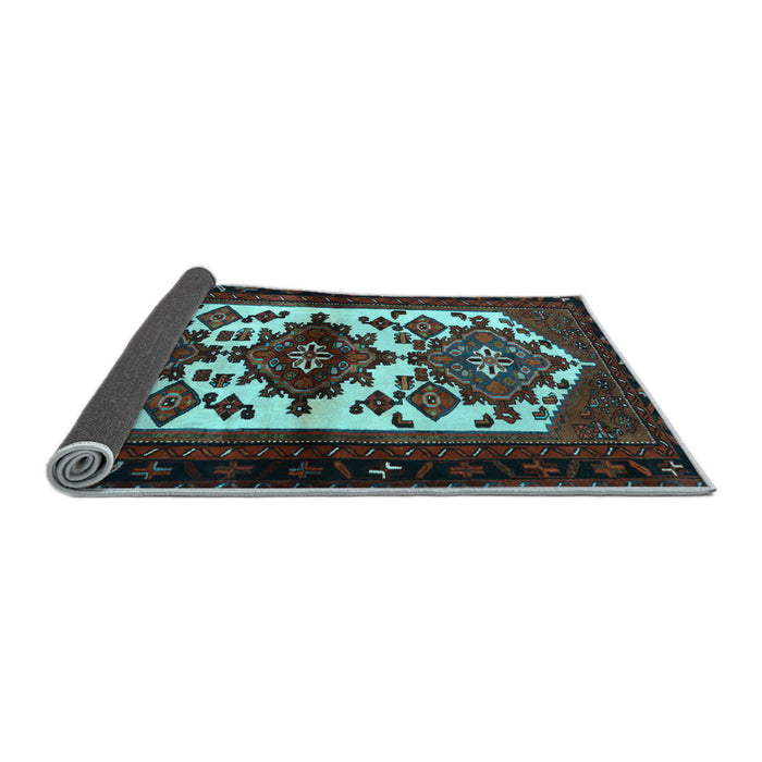 Sideview of Persian Light Blue Traditional Rug, tr3075lblu