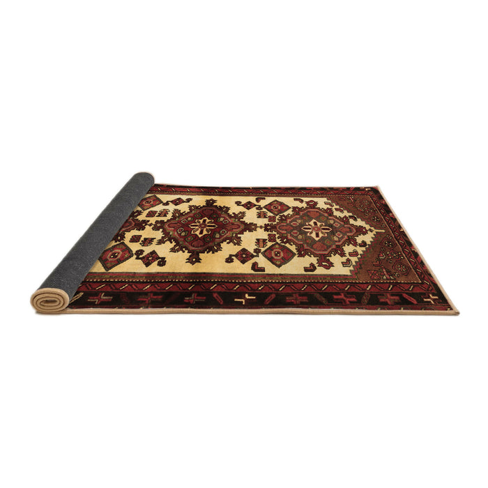 Sideview of Persian Brown Traditional Rug, tr3075brn