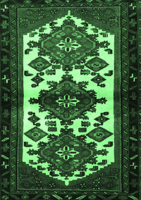 Persian Emerald Green Traditional Rug, tr3075emgrn